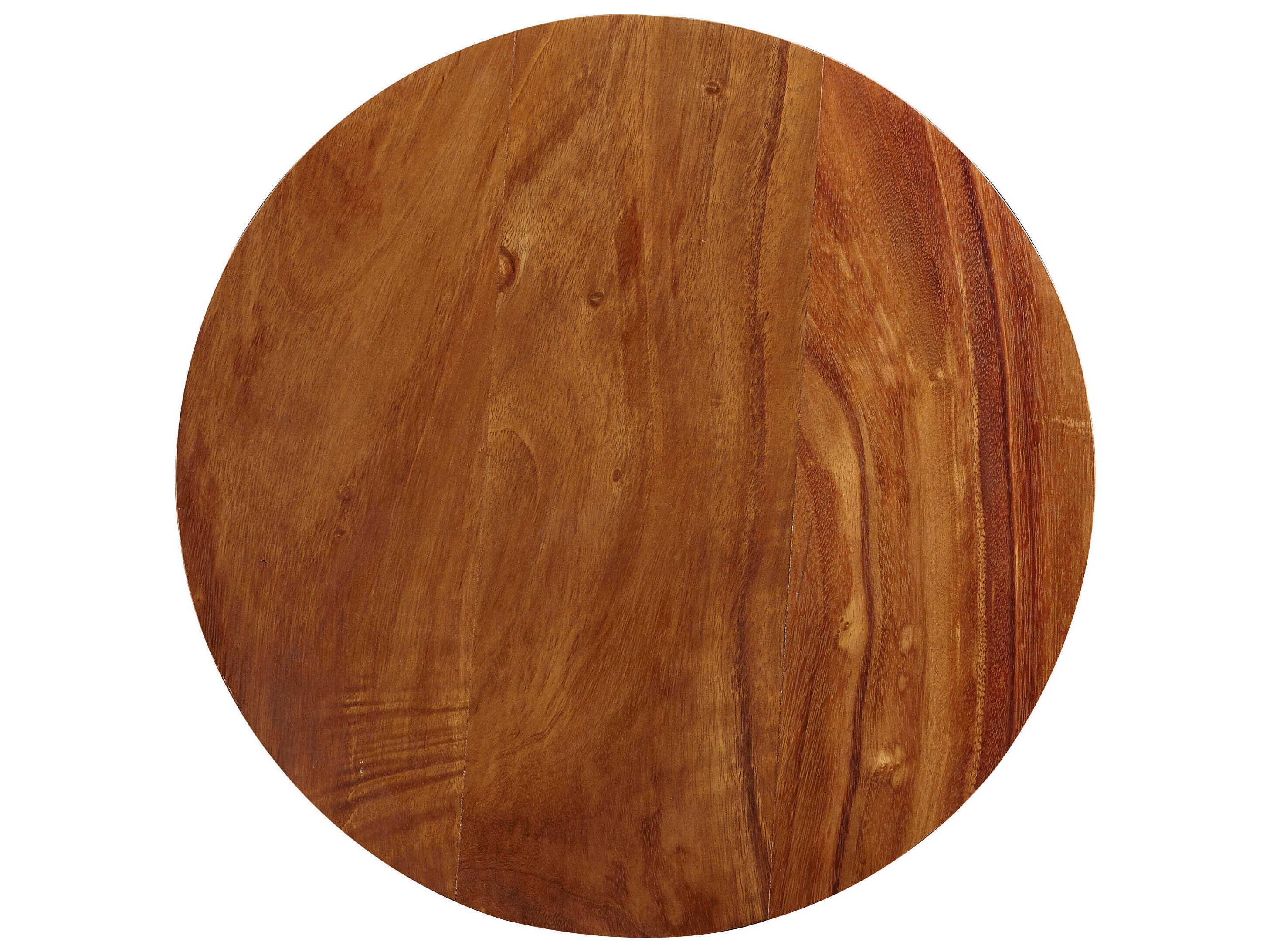 Sherrill Occasional Warrick Round Wood Dark Pewter Lamp Table