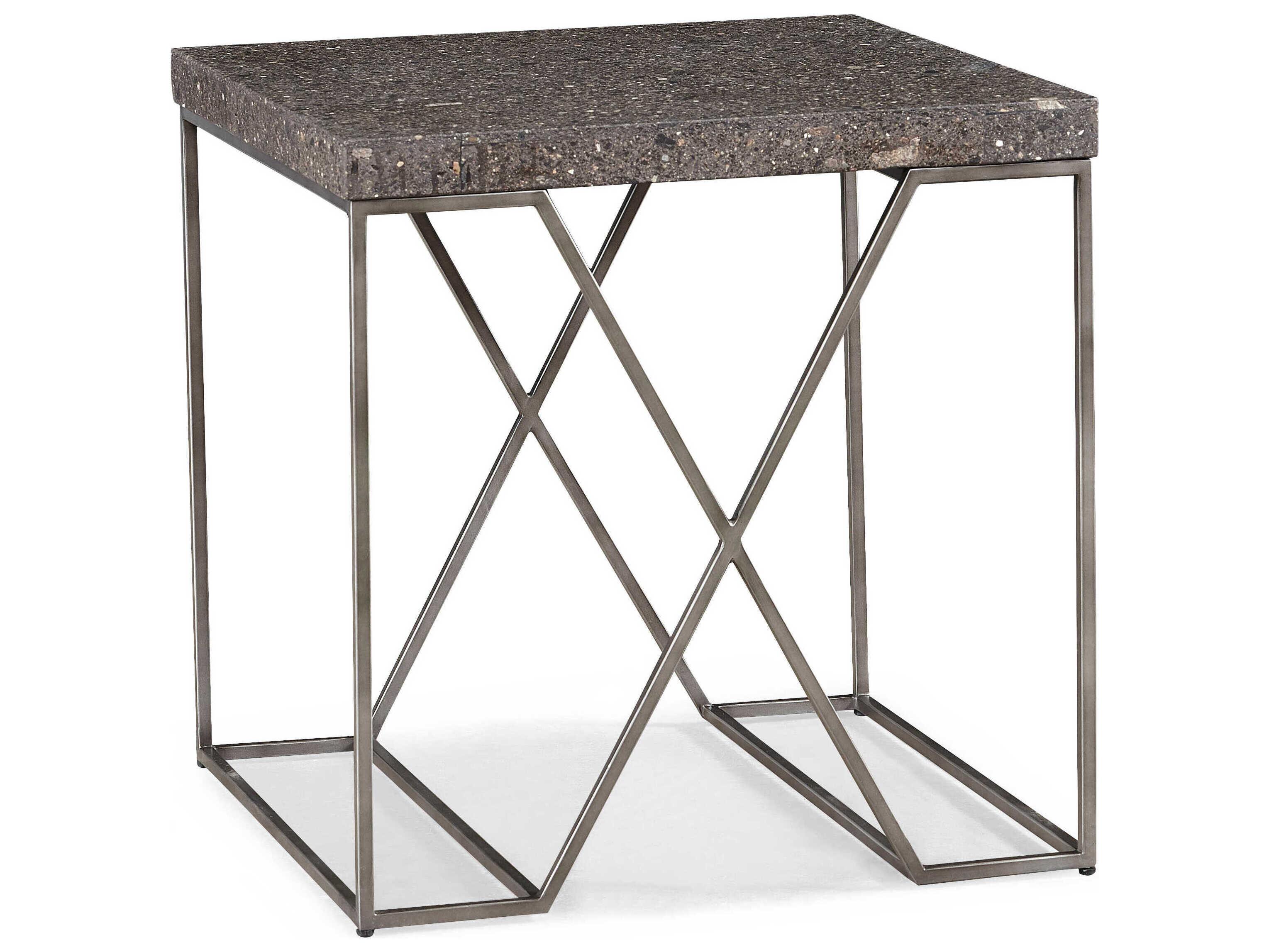 Sherrill Occasional Nerani Square Metal Dark Pewter End Table