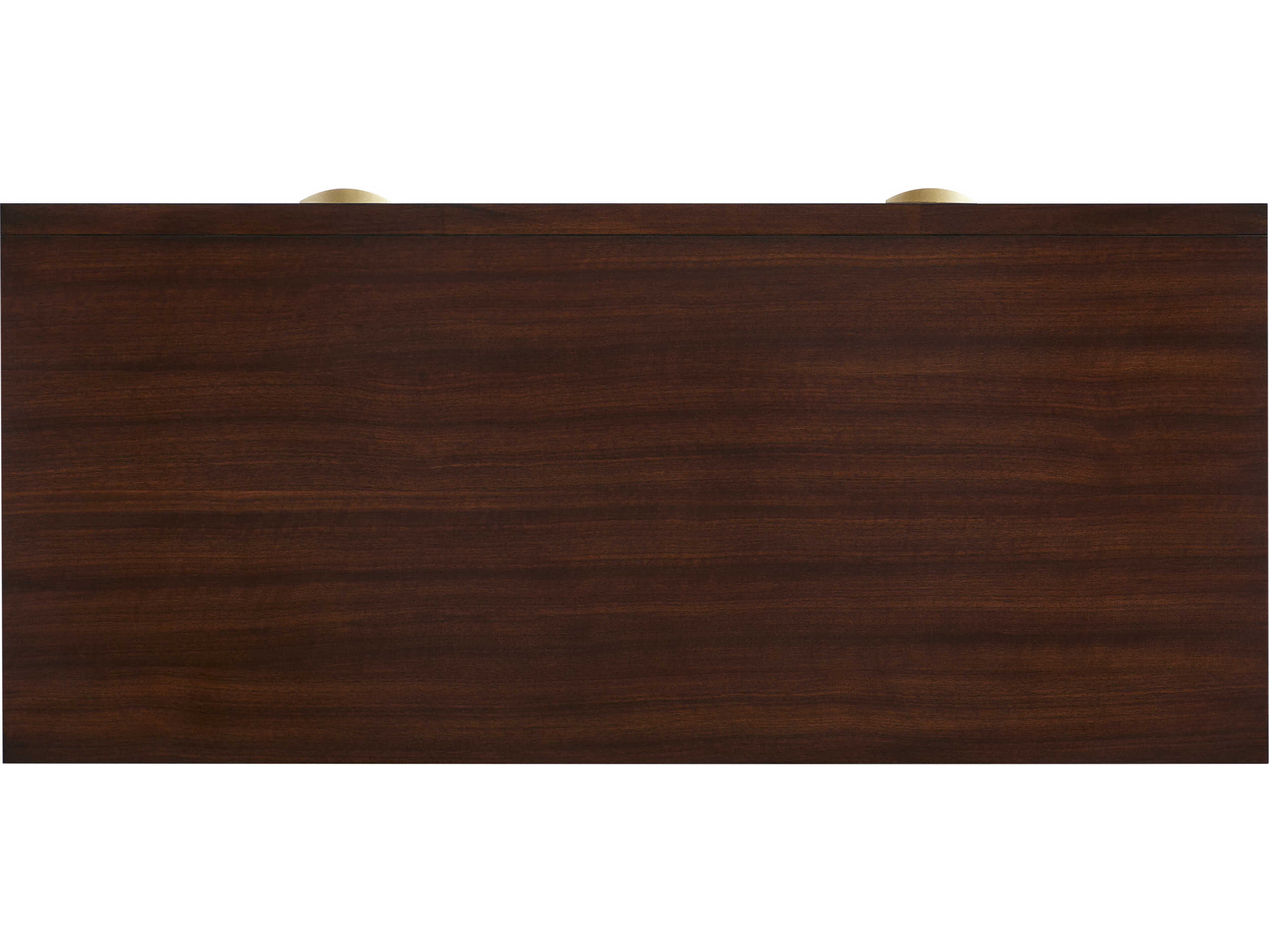 Sherrill Occasional Voyage Maison Royce Brown Aged Gold Walnut Wood Accent Chest