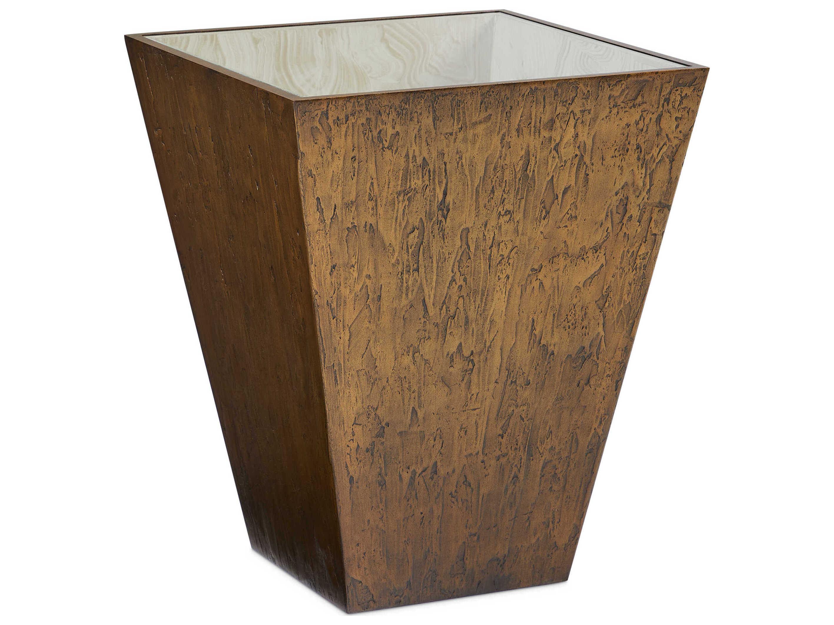 Sherrill Occasional Voyage Maison Layered Canyon Square Stone Accent Table