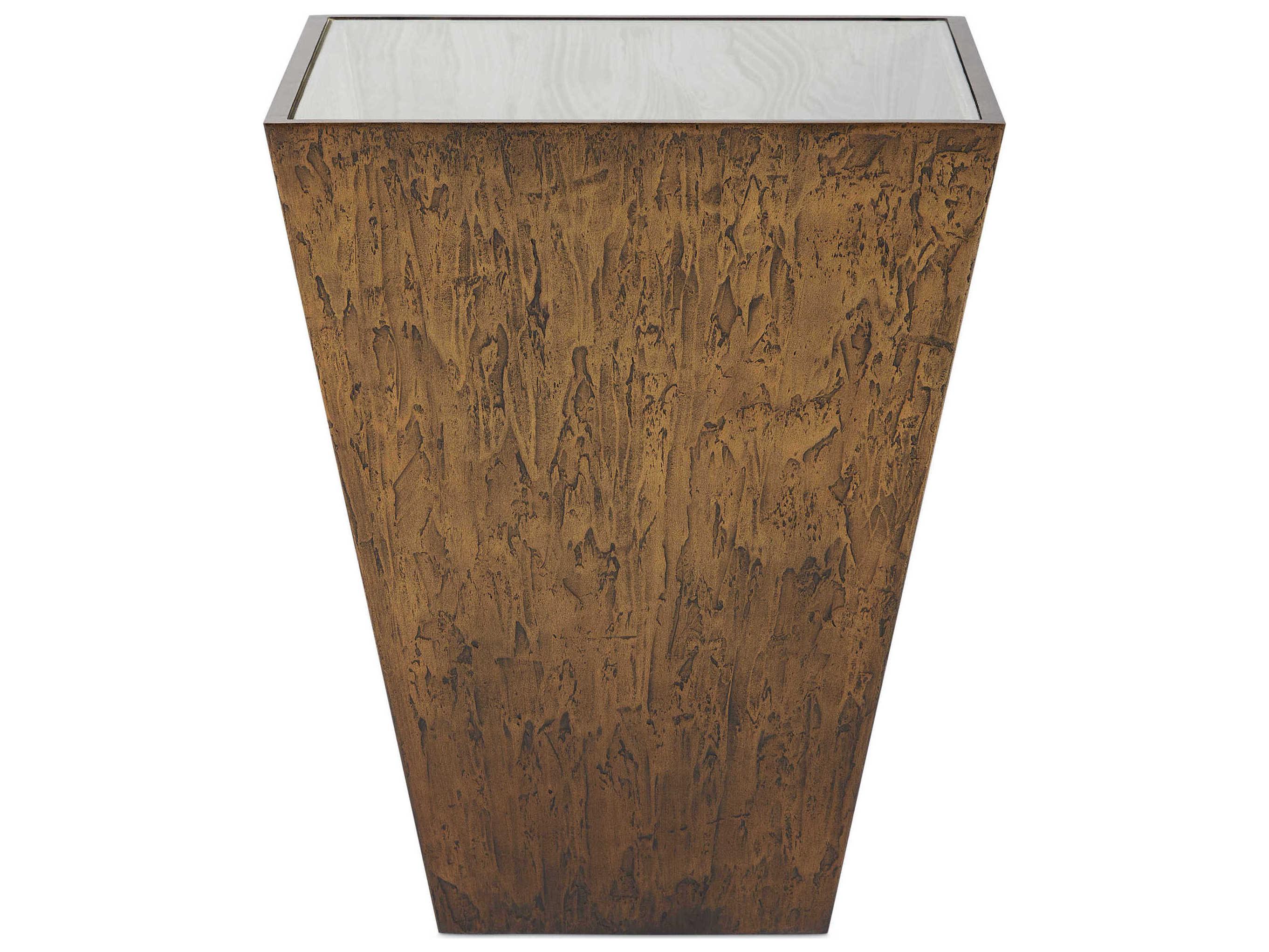Sherrill Occasional Voyage Maison Layered Canyon Square Stone Accent Table
