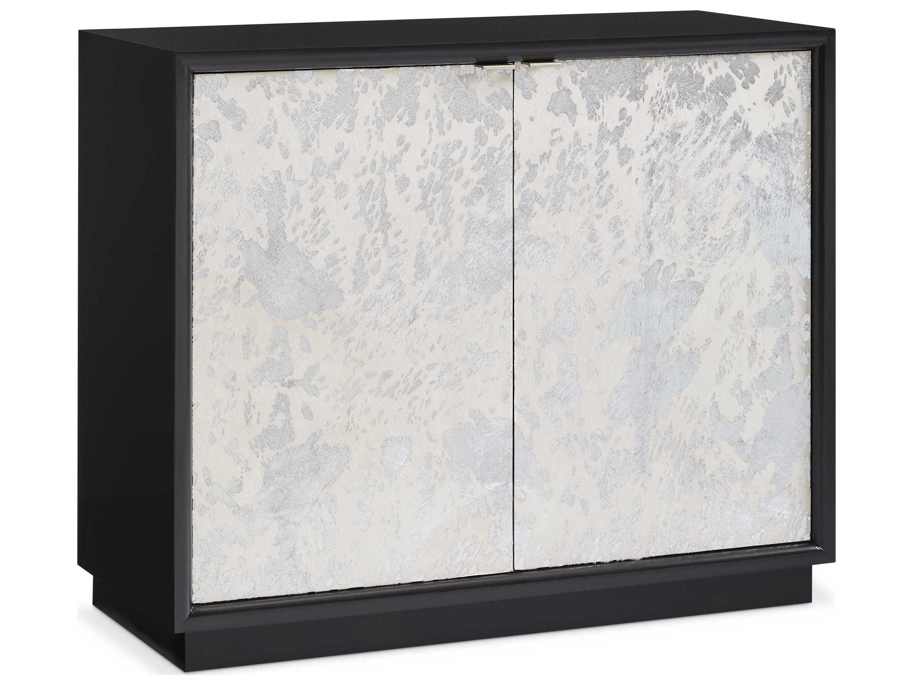 Sherrill Occasional Voyage Maison Layered Stirling Black Silver Hardwood Accent Chest