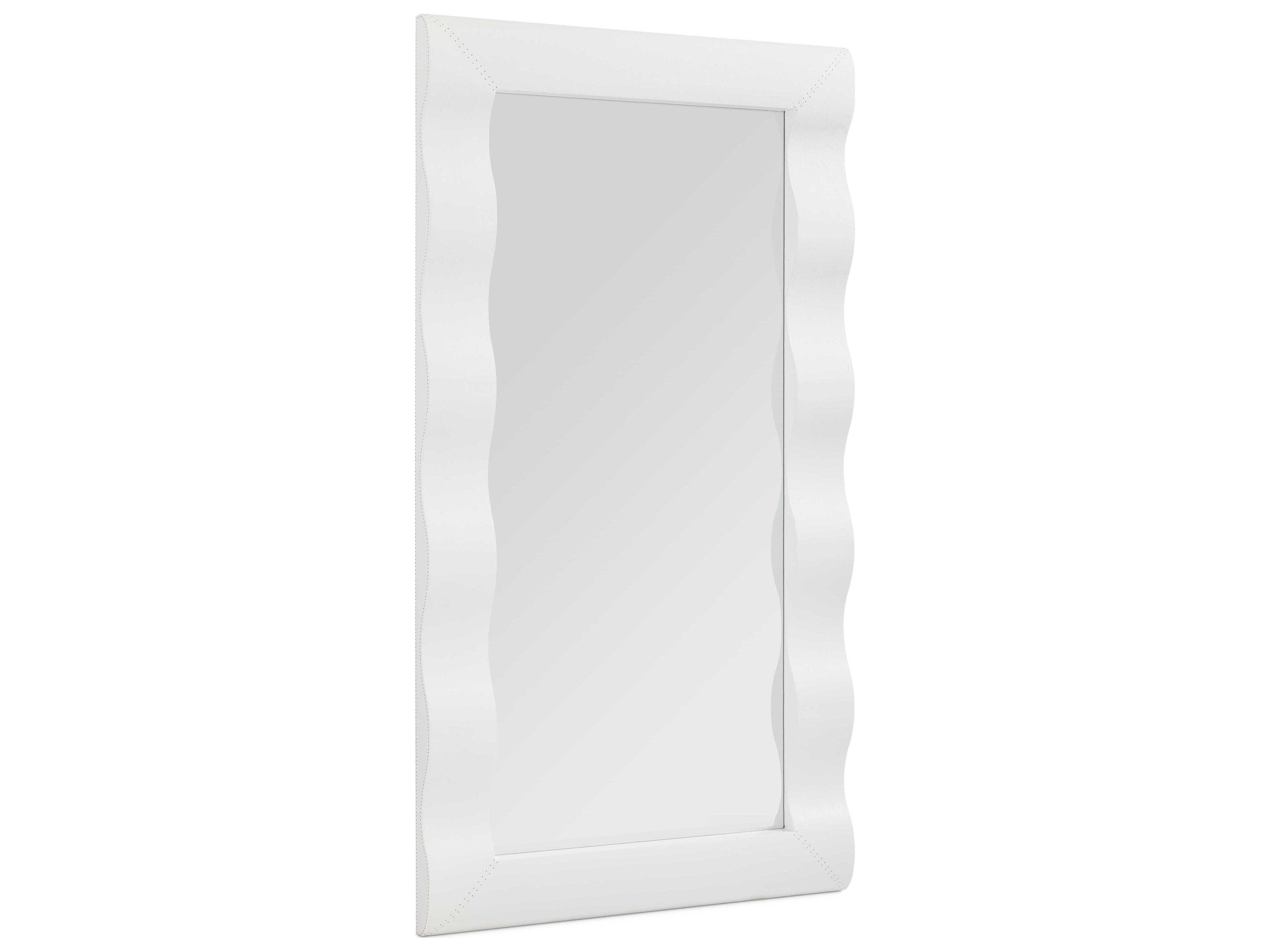 Sherrill Occasional Voyage Maison Lavish Aubrie White Wall Mirror Rectangular