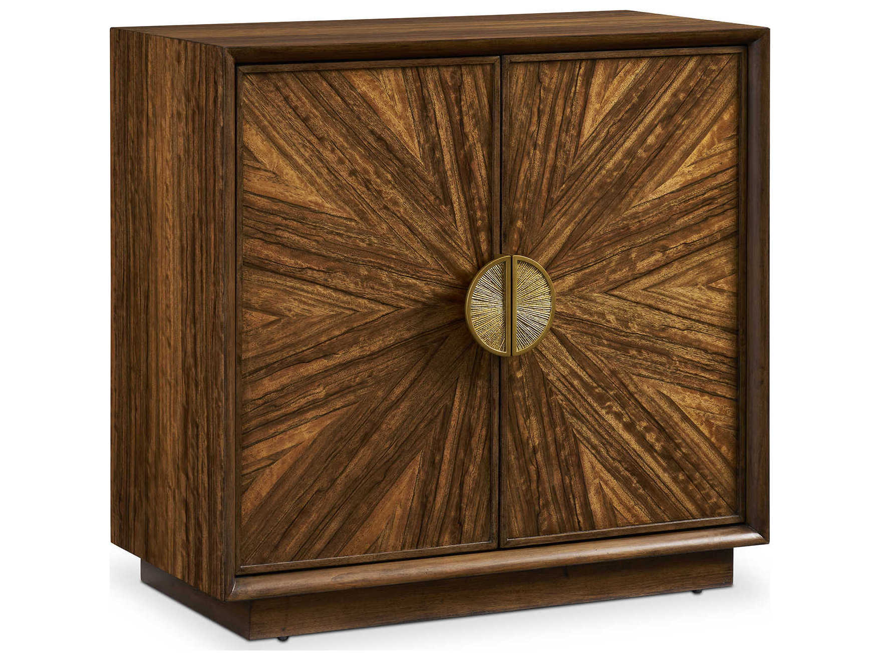 Sherrill Occasional Voyage Maison Wren Walnut Aged Gold Hardwood Accent Chest