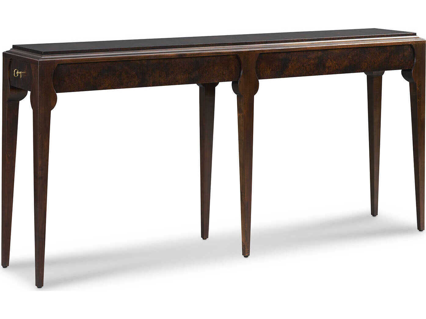 Sherrill Occasional Voyage Maison Whitby Rectangular Wood Walnut Console Table