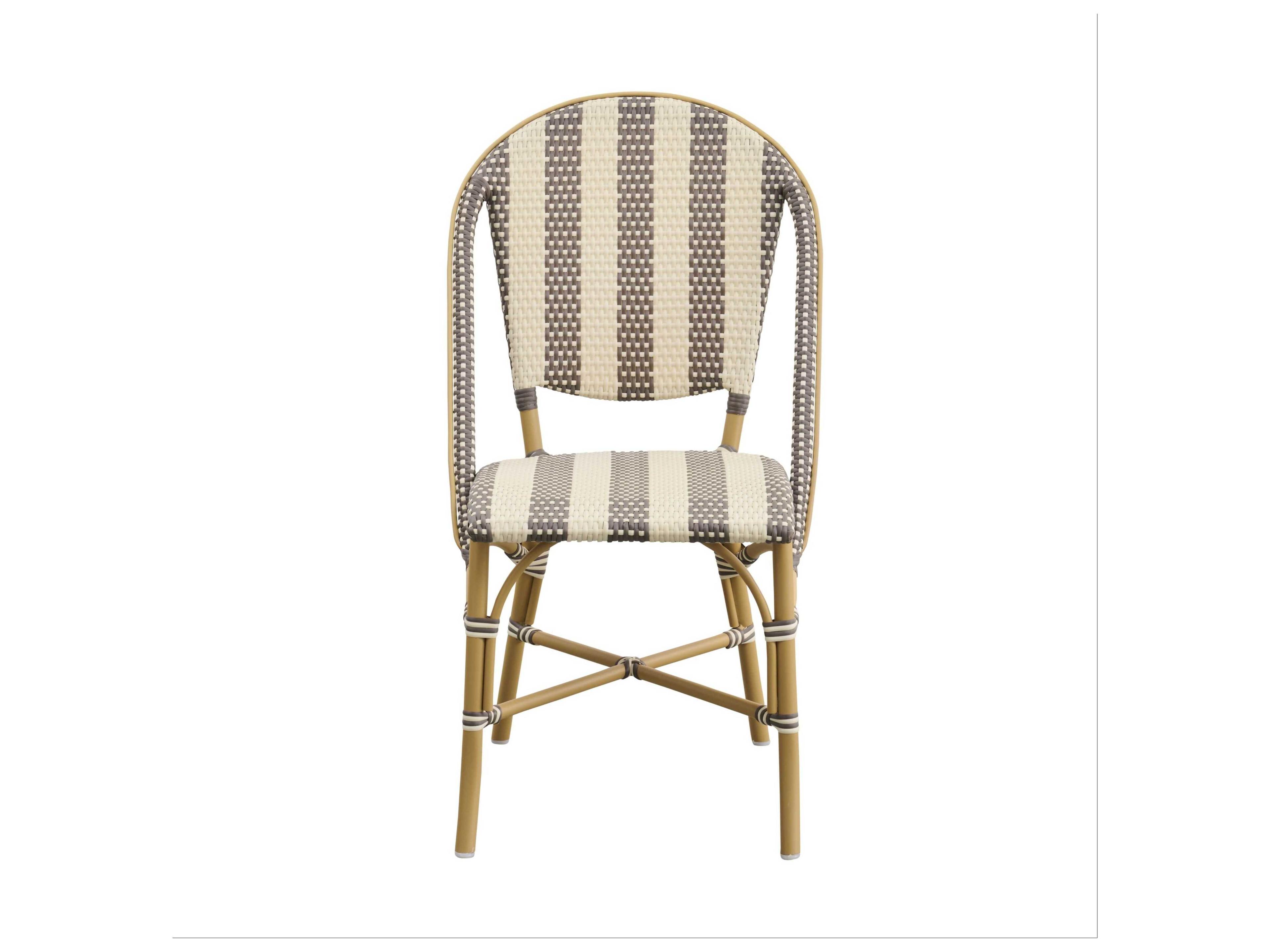 Sika Design Affaire Sofie Cappuccino Ivory Almond Aluminum Polypropylene Dining Chair