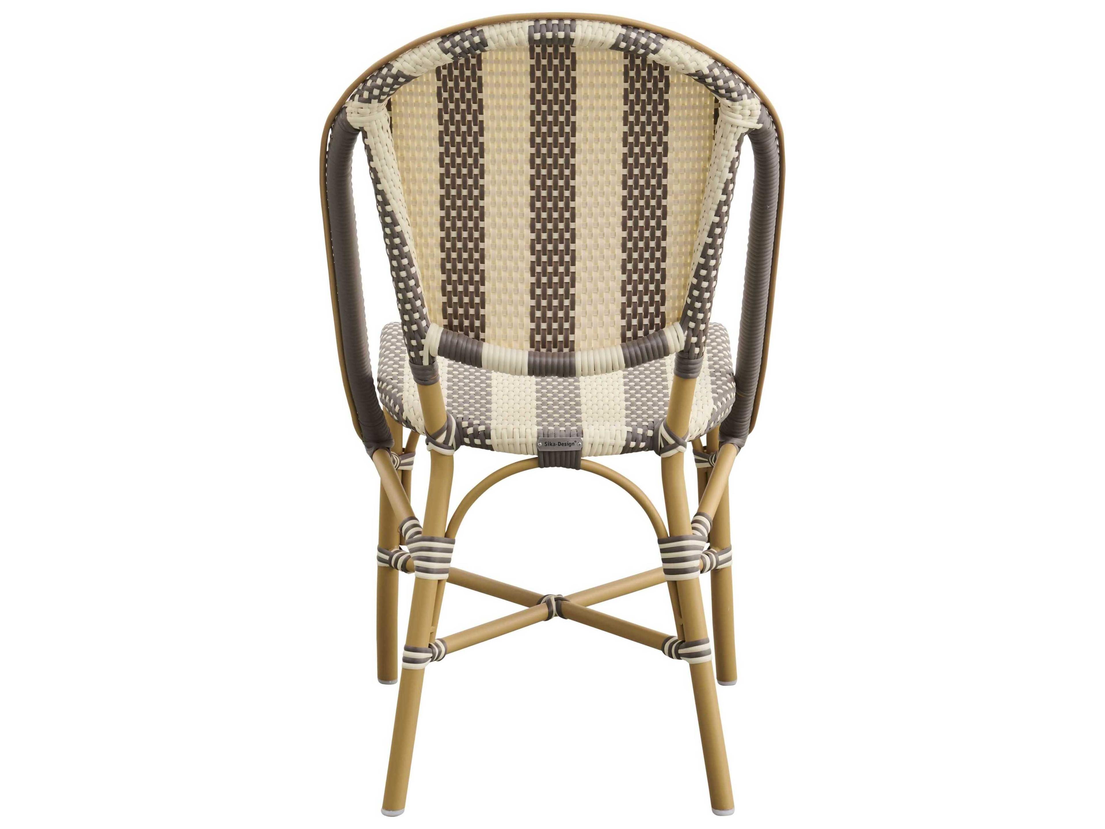 Sika Design Affaire Sofie Cappuccino Ivory Almond Aluminum Polypropylene Dining Chair