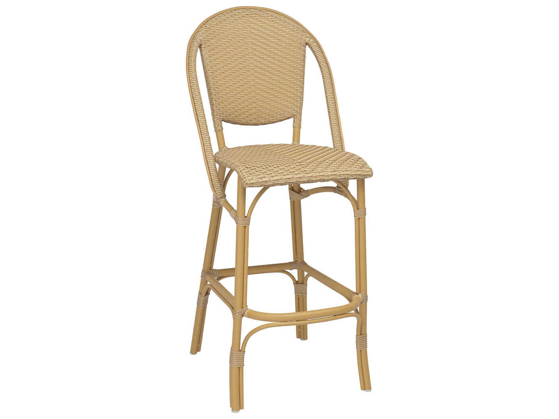 Sika Design Alu Affaire Aluminum Wicker Bar Stool