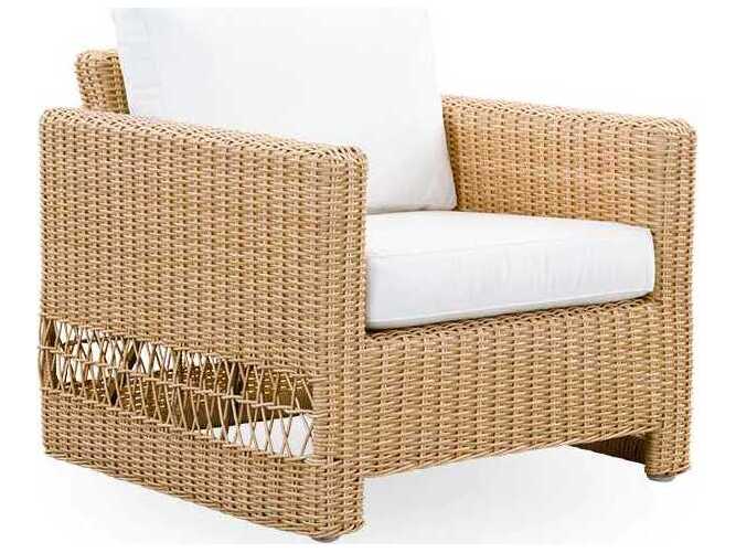 Sika Design Georgia Garden Aluminum Rattan Natural Carrie Patio Lounge Chair