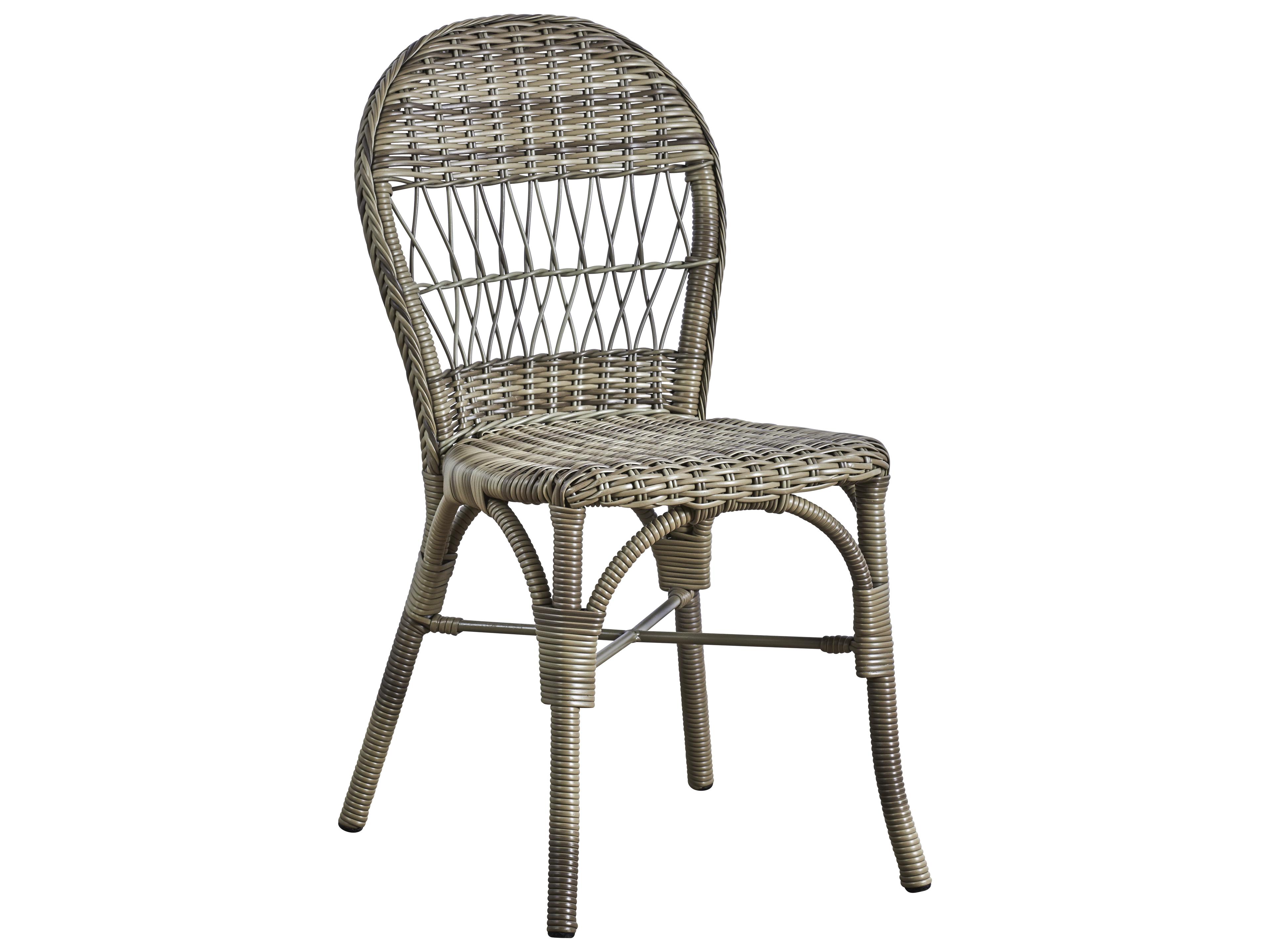 Sika Design Georgia Garden Wicker Antique Ofelia Patio Dining Side Chair