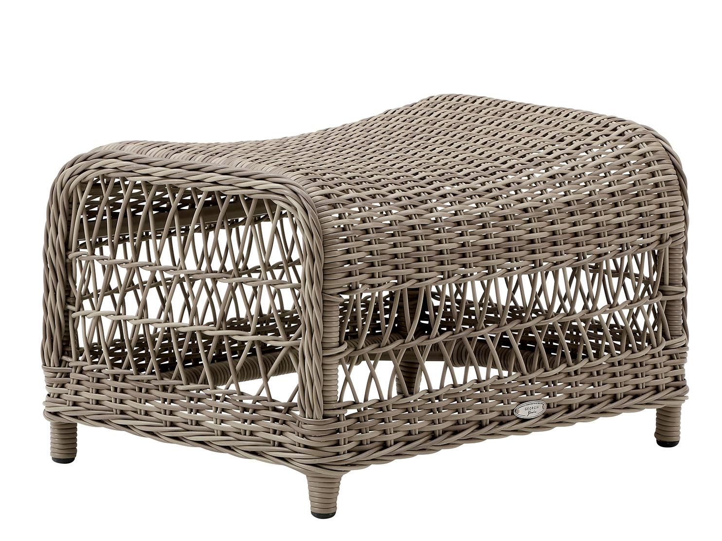 Sika Design Georgia Garden Wicker Antique Dawn Footstool