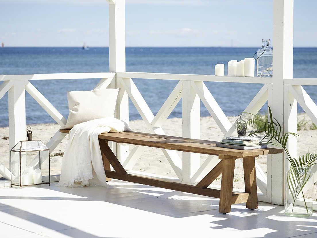 Sika Design Teak Natural Brown George Outdoor Bench