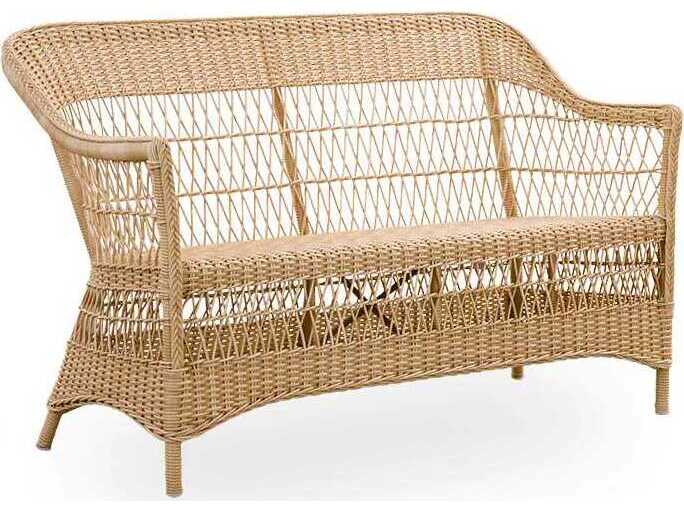 Sika Design Georgia Garden Aluminum/Rattan Natural Charlot Patio Loveseat