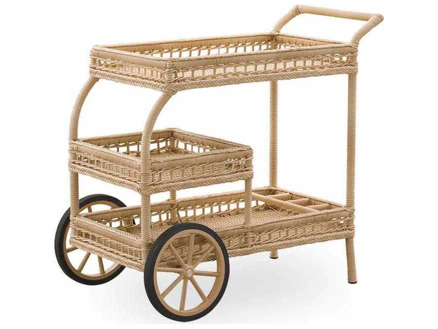 Sika Indoor Georgia Garden James Natural Bar Cart