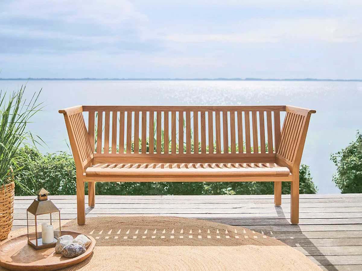 Sika Design Exterior Teak St. Catherine Outdoor Patio Bench