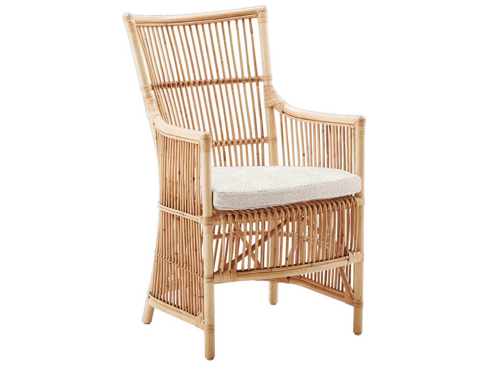 Sika Design Originals Natural Wicker Cushion Dining Chair in Youtoo Sand