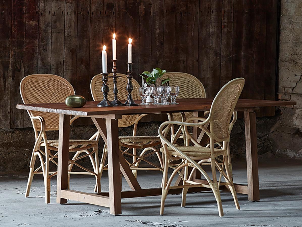 Sika Design Originals Natural Wicker Cushion Dining Chair in Youtoo Sand