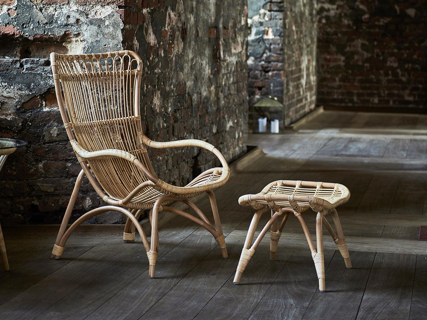 Sika Design Originals Natural, Youtoo Dark Grey Aluminum Cushion Ottoman in Youtoo Dark Grey