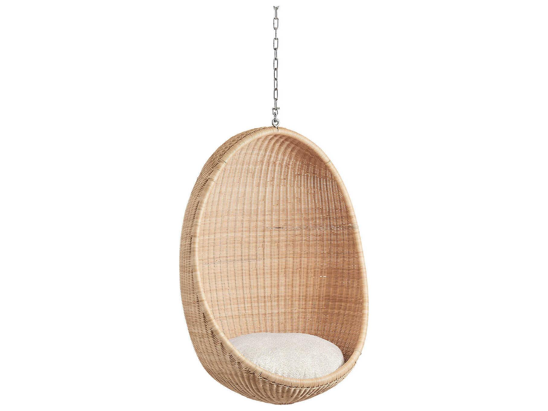 Sika Design Icons Natural Wicker Cushion Swing in Youtoo Sand