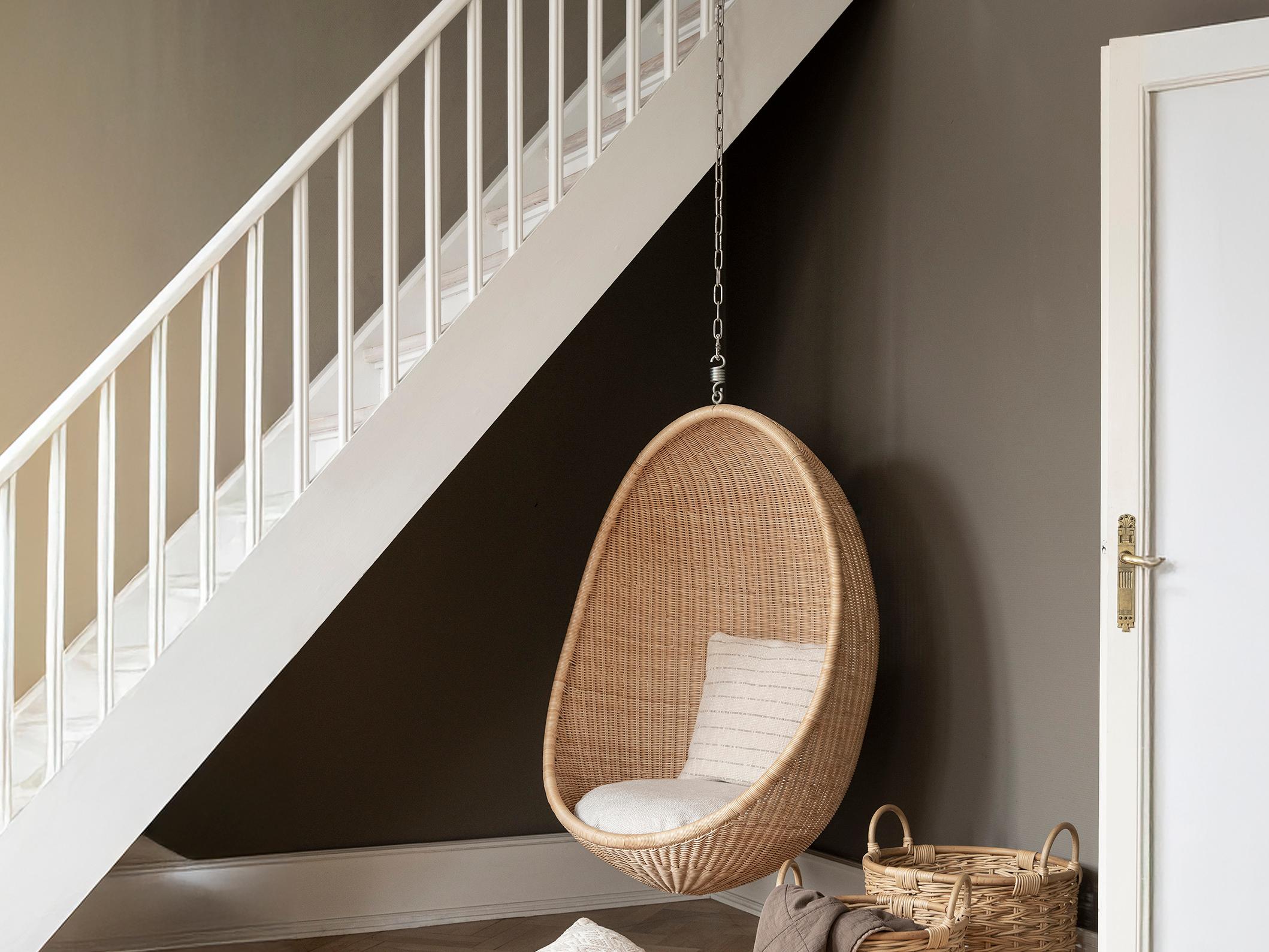 Sika Design Icons Natural Wicker Cushion Swing in Youtoo Sand