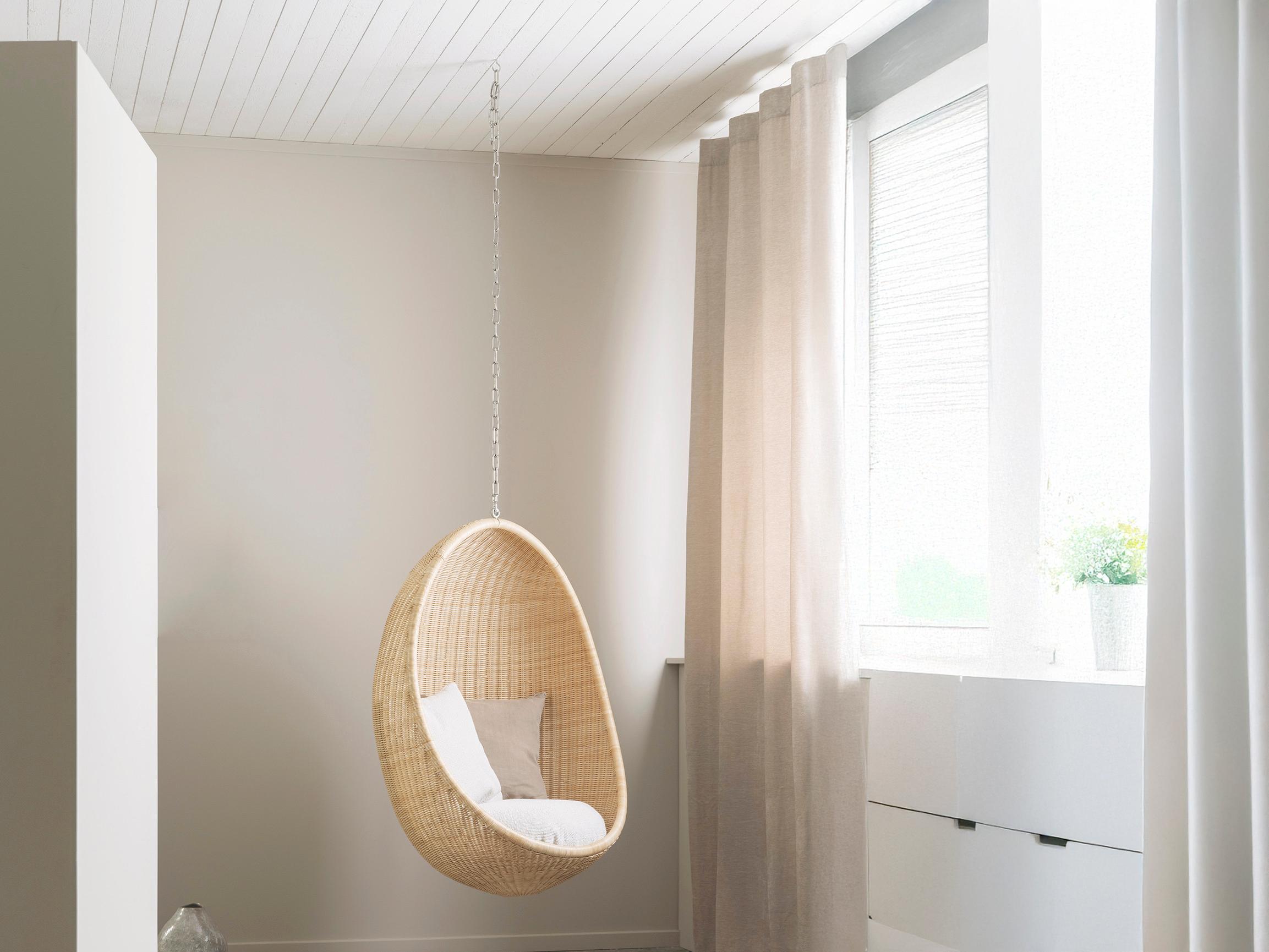 Sika Design Icons Natural Wicker Cushion Swing in Youtoo Dark Grey