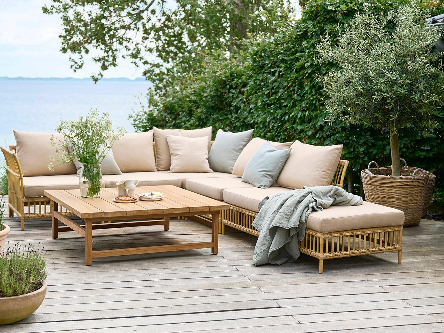 Sika Design Exterior Aluminum Natural Cushion Lounge Chair