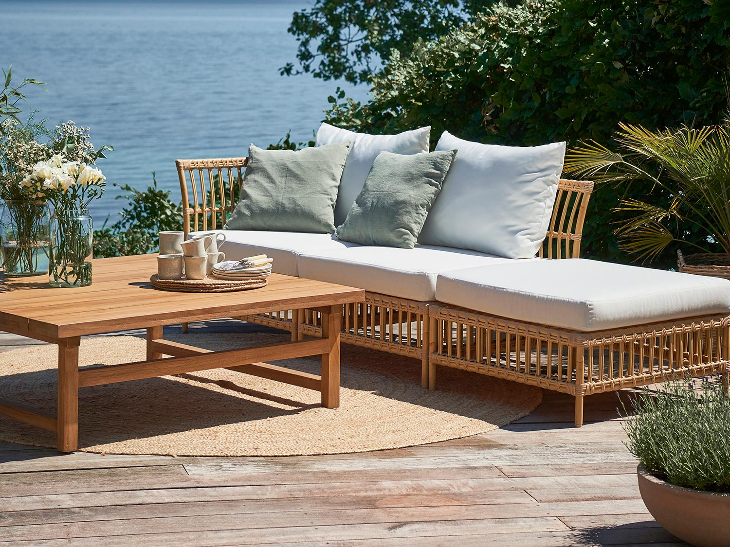 Sika Design Exterior Aluminum Natural Cushion Lounge Chair