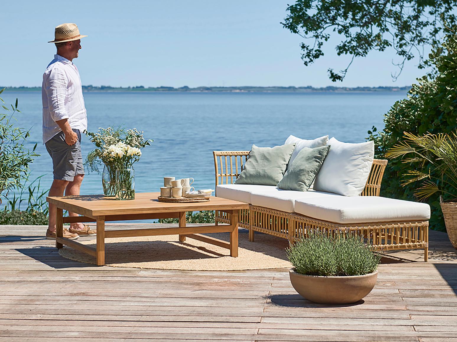 Sika Design Exterior Aluminum Natural Cushion Lounge Chair