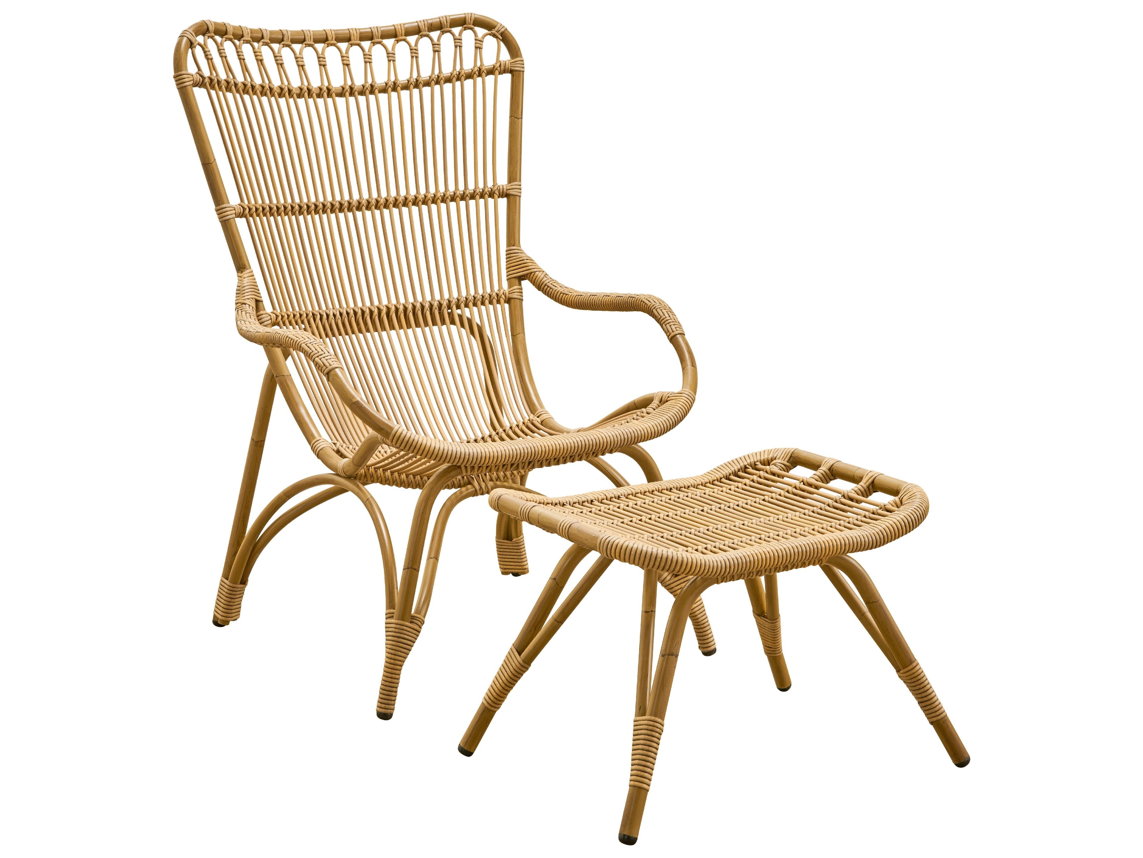 Sika Design Exterior Aluminum Rattan Antique Monet Patio Lounge Set