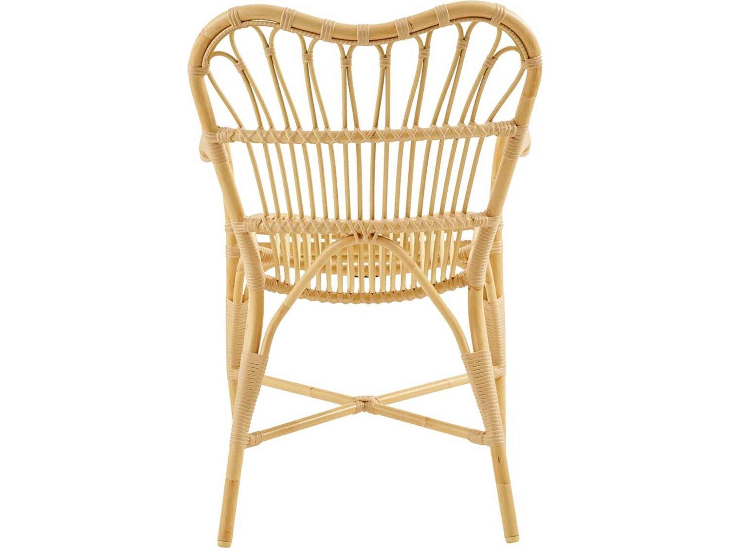 Sika Design Exterior Aluminum Natural Margaret Stackable Outdoor Dining Arm Chair