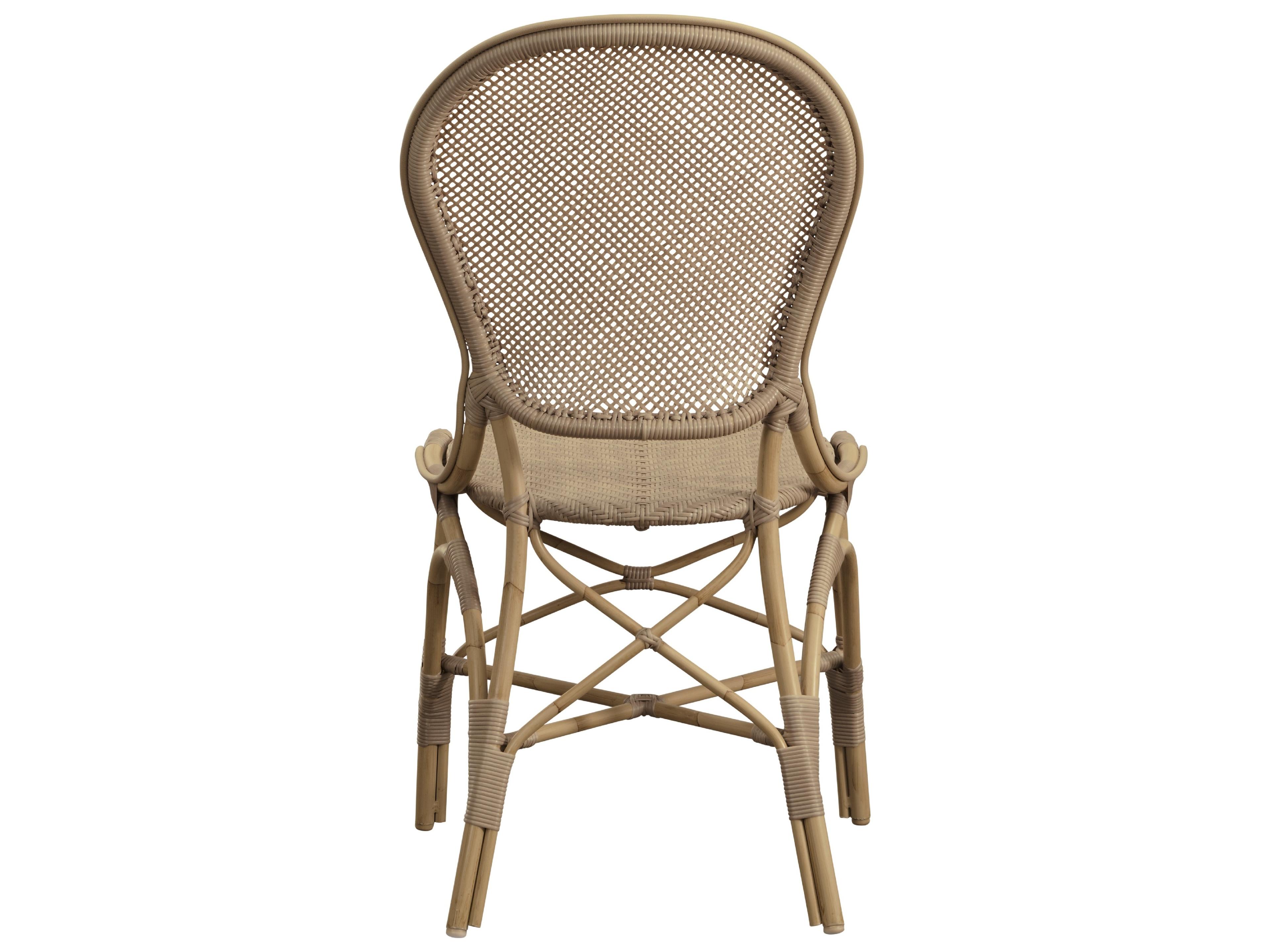 Sika Design Exterior Aluminum Rattan Antique Rossini Outdoor Patio Dining Side Chair