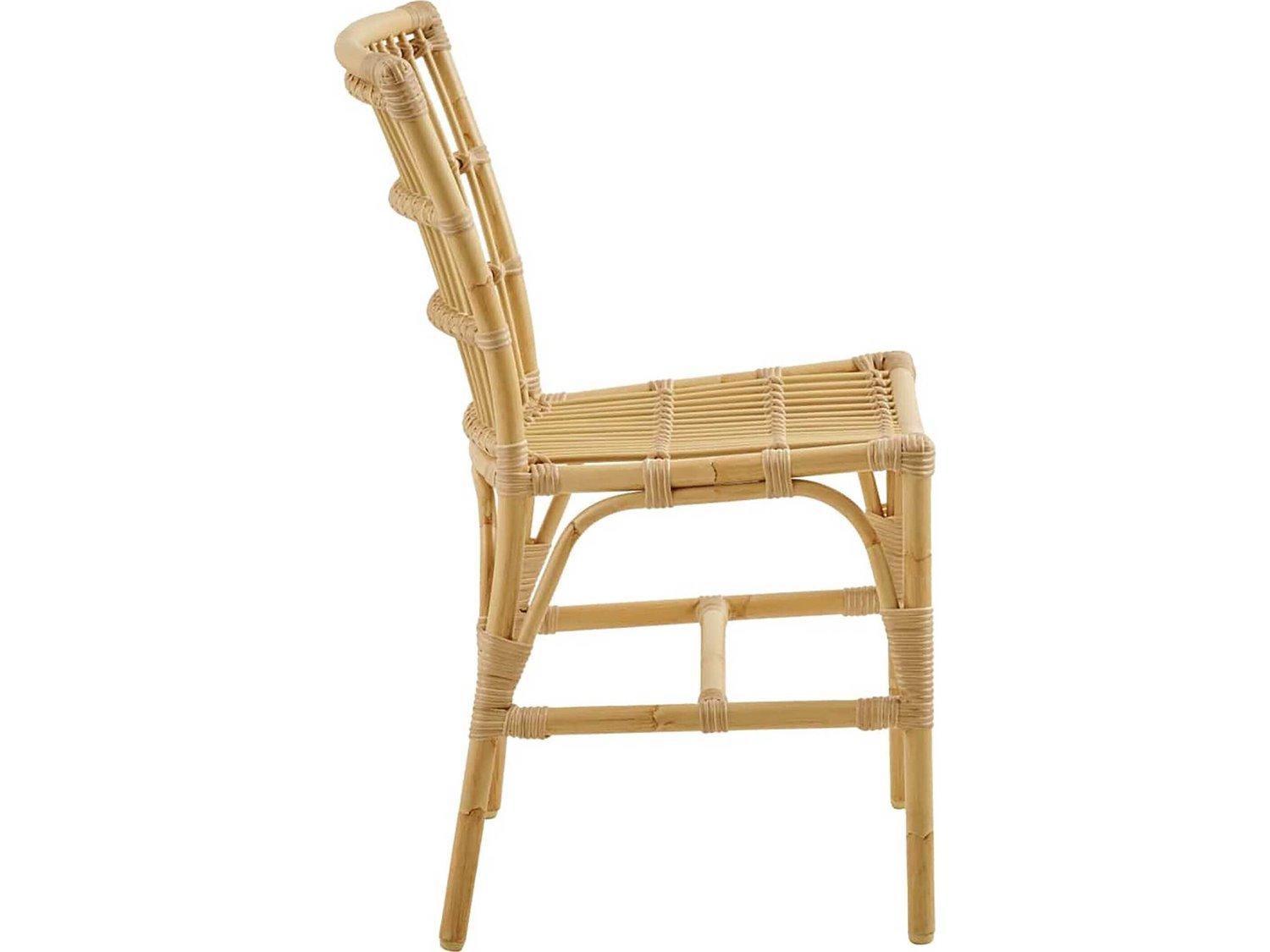 Sika Design Exterior Aluminum Natural Elisabeth Stackable Outdoor Patio Dining Side Chair