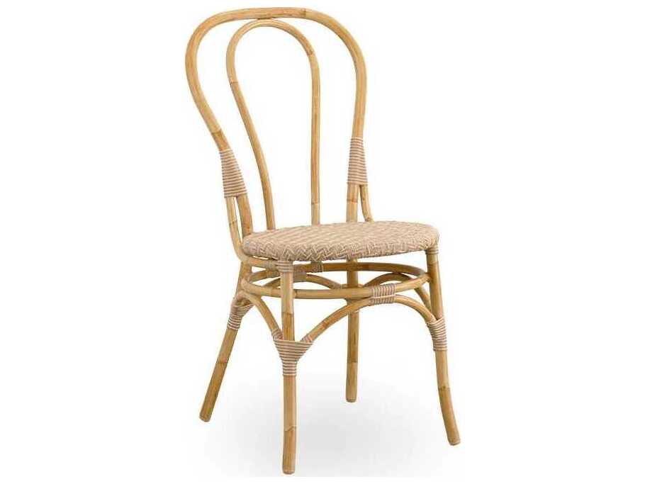 Sika Design Exterior Alumium Rattan Natural Lulu Outdoor Dining Side Chair