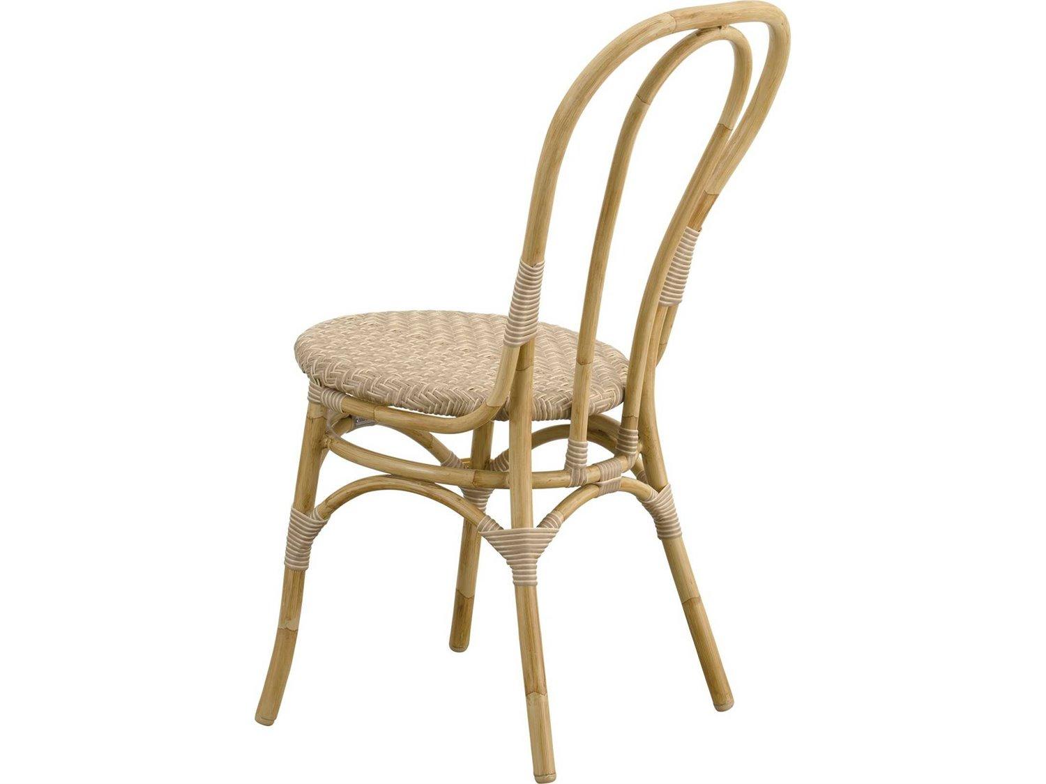Sika Design Exterior Alumium Rattan Natural Lulu Outdoor Dining Side Chair