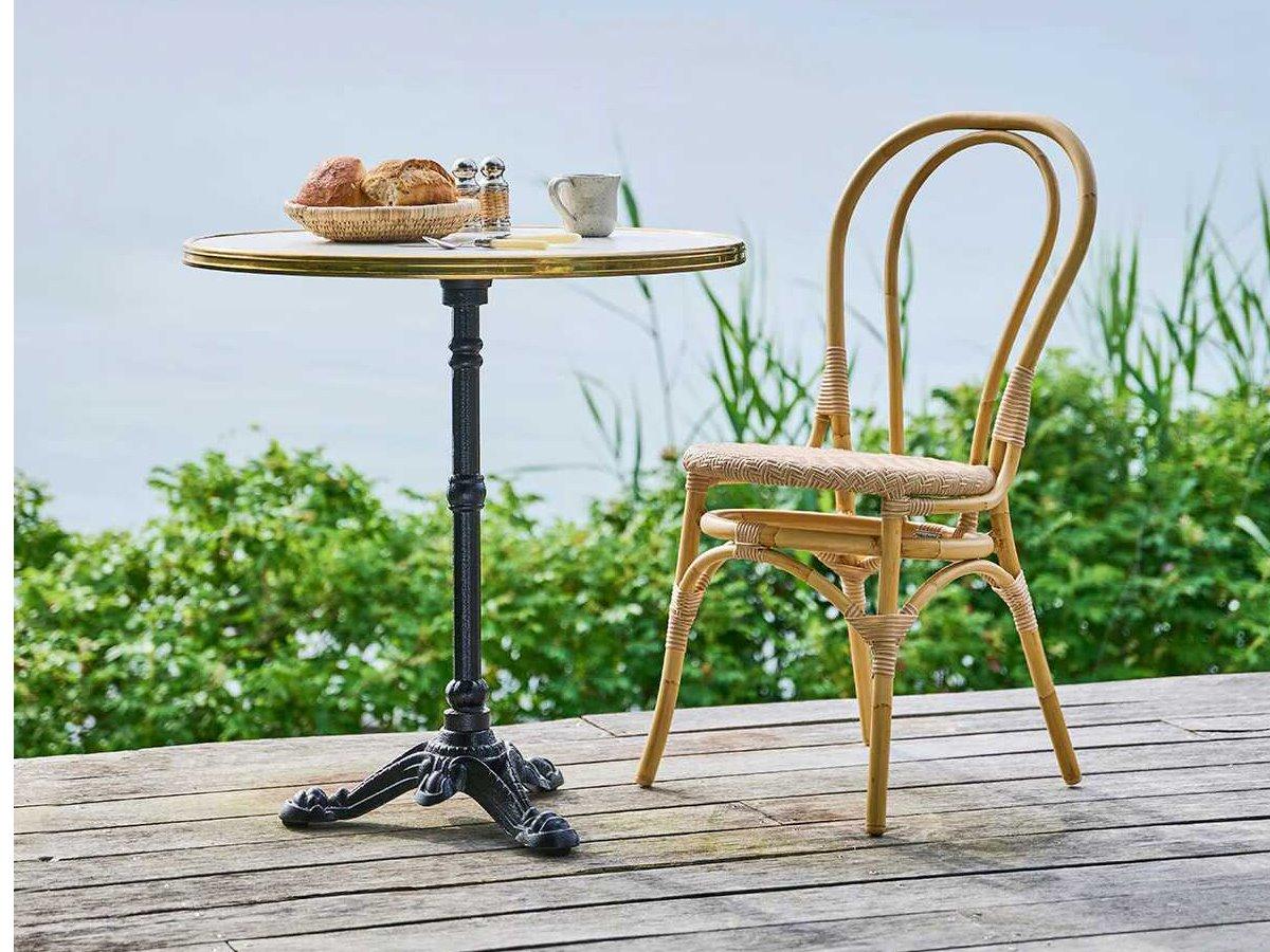 Sika Design Exterior Alumium Rattan Natural Lulu Outdoor Dining Side Chair
