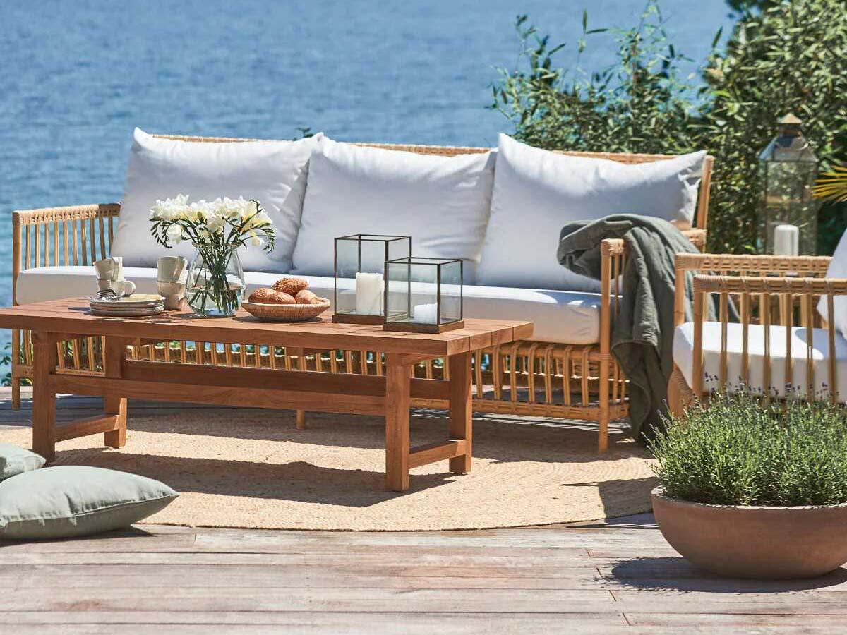 Sika Design Exterior Aluminum Rattan Antique Caroline Outdoor Sofa