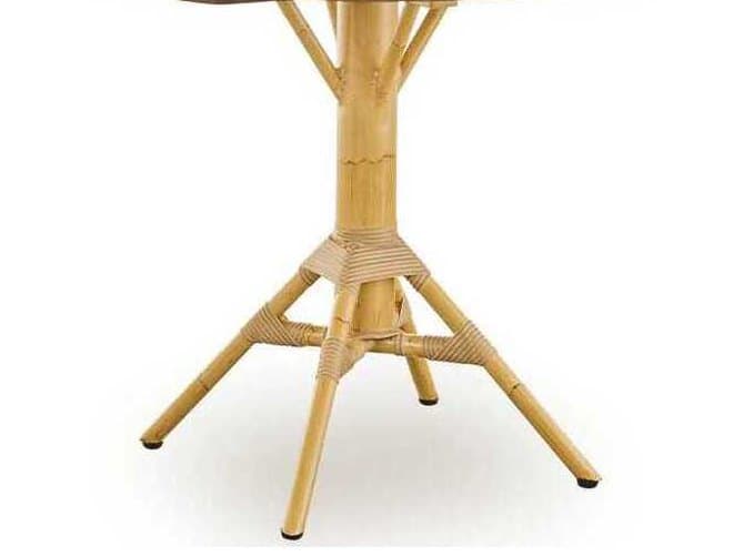 Sika Design Alu Affaire Aluminum Rattan Natural Cafe Table Base