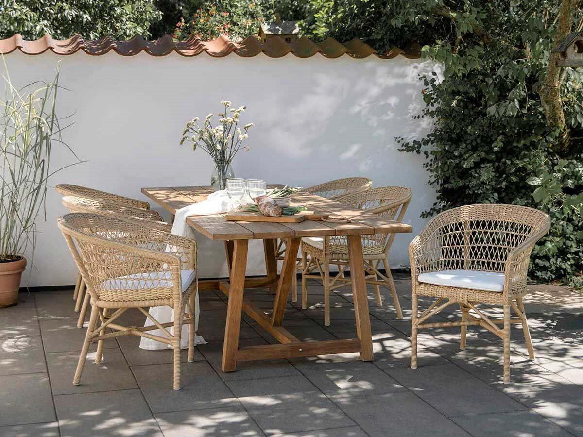 Sika Design Teak Outdoor Patio Dining Set