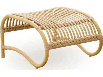 Sika Design Exterior Alumium Rattan Natural Teddy Foot Stool