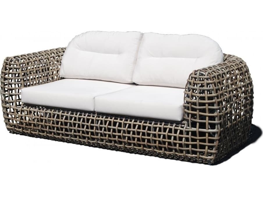 Skyline Design Dynasty Kubu Mushroom Aluminum Cushion Loveseat