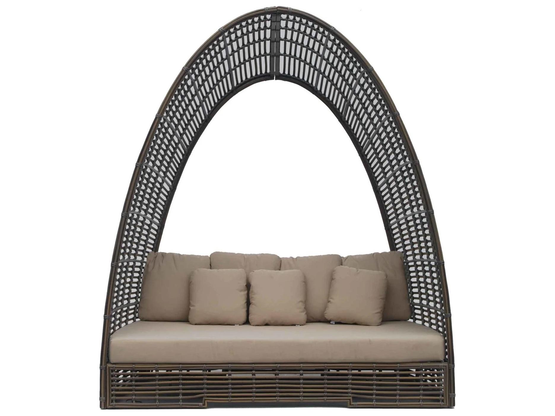 Skyline Design Ruby Kubu Mushroom Aluminum Cushion Lounge Bed