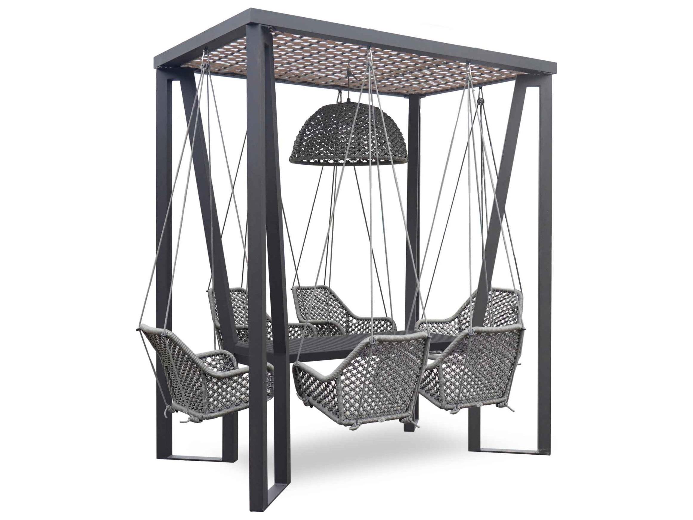 Skyline Design Horizon Aluminum; Rope Aluminum Dining Set