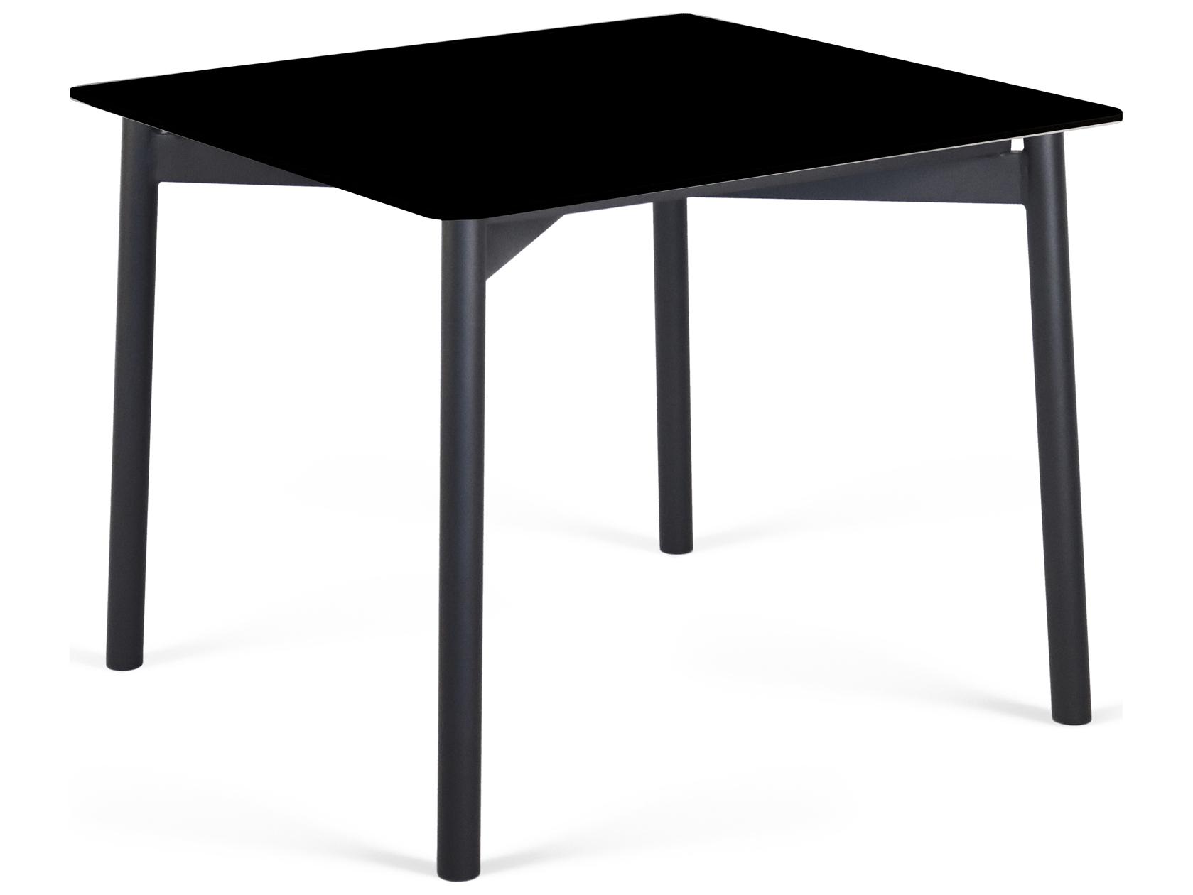 Skyline Design Rodona Square Outdoor Dining Table with Glass