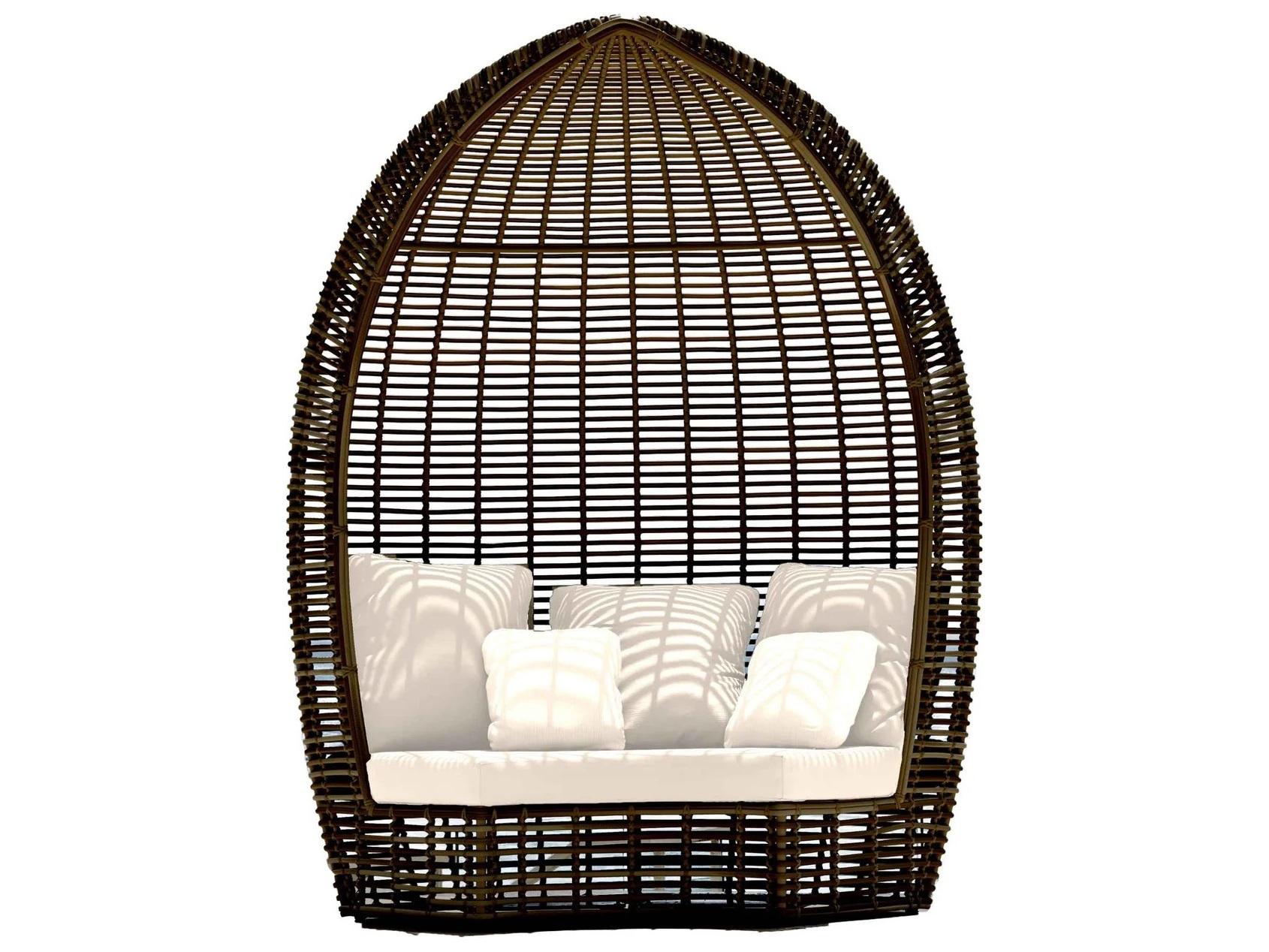 Skyline Design Halo Black Mushroom Aluminum Cushion Lounge Bed