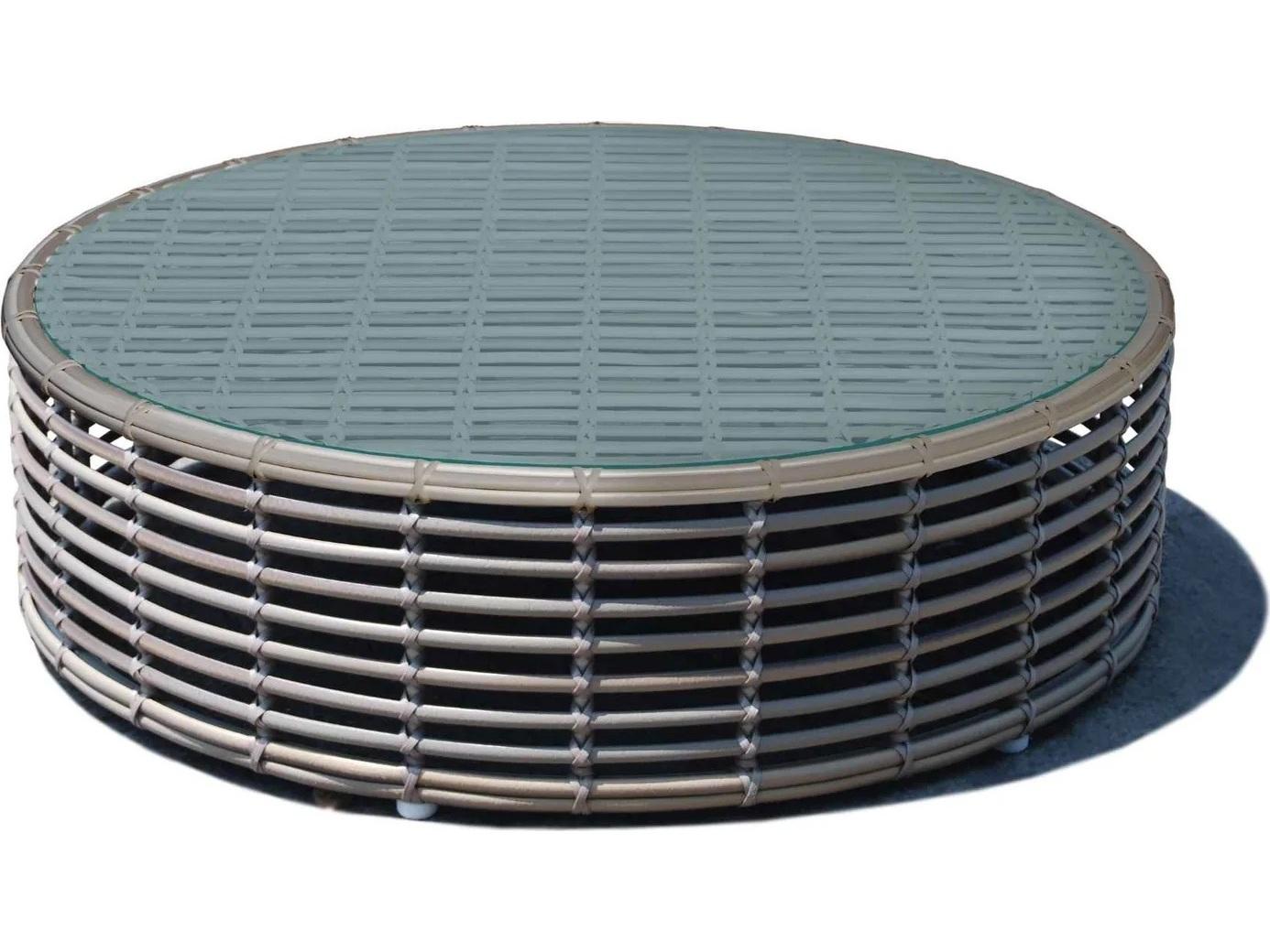 Skyline Design Halo Black Mushroom Aluminum Round Coffee Table