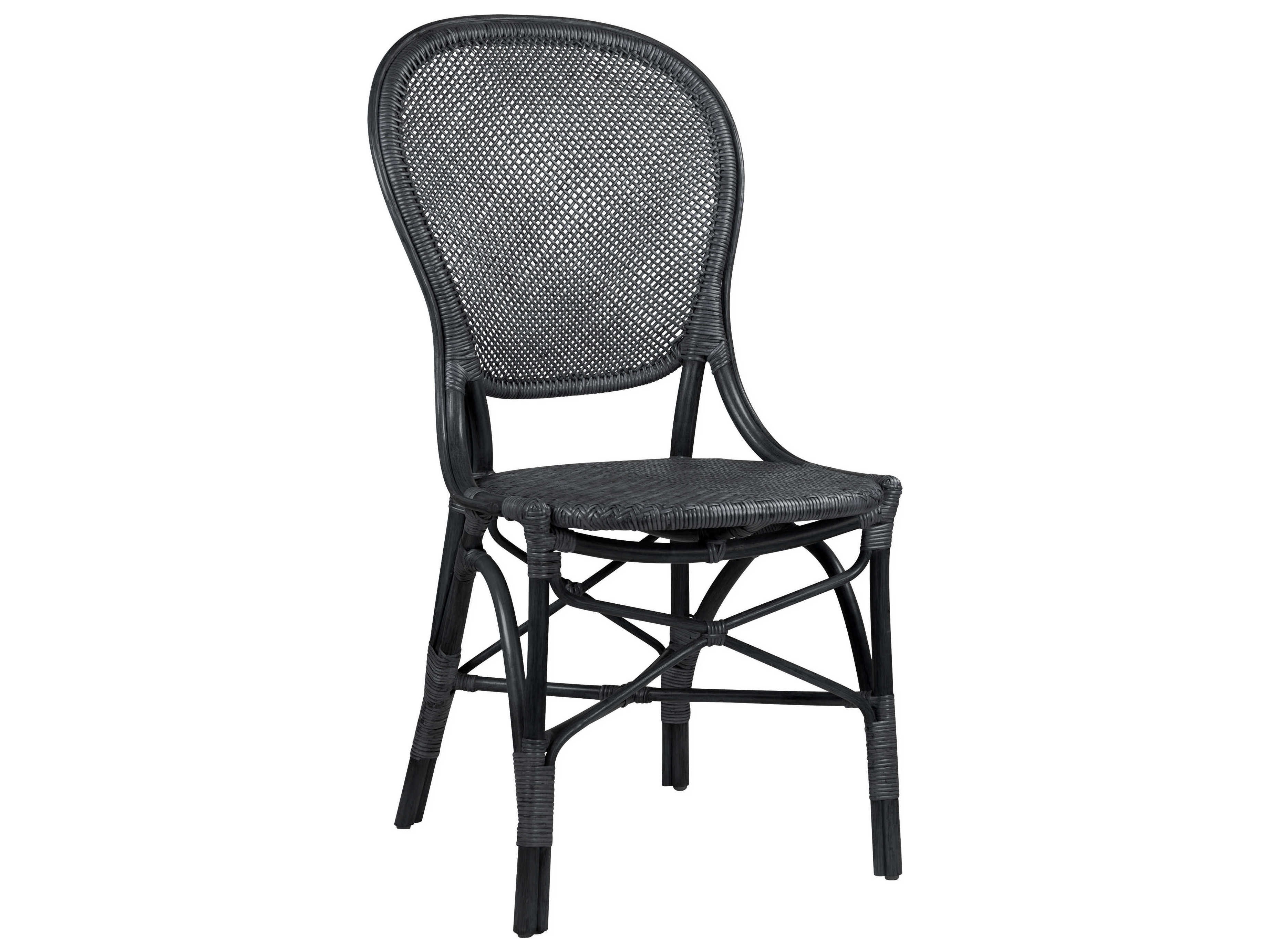Sika Indoor Originals Rossini Rattan Black Side Dining Chair