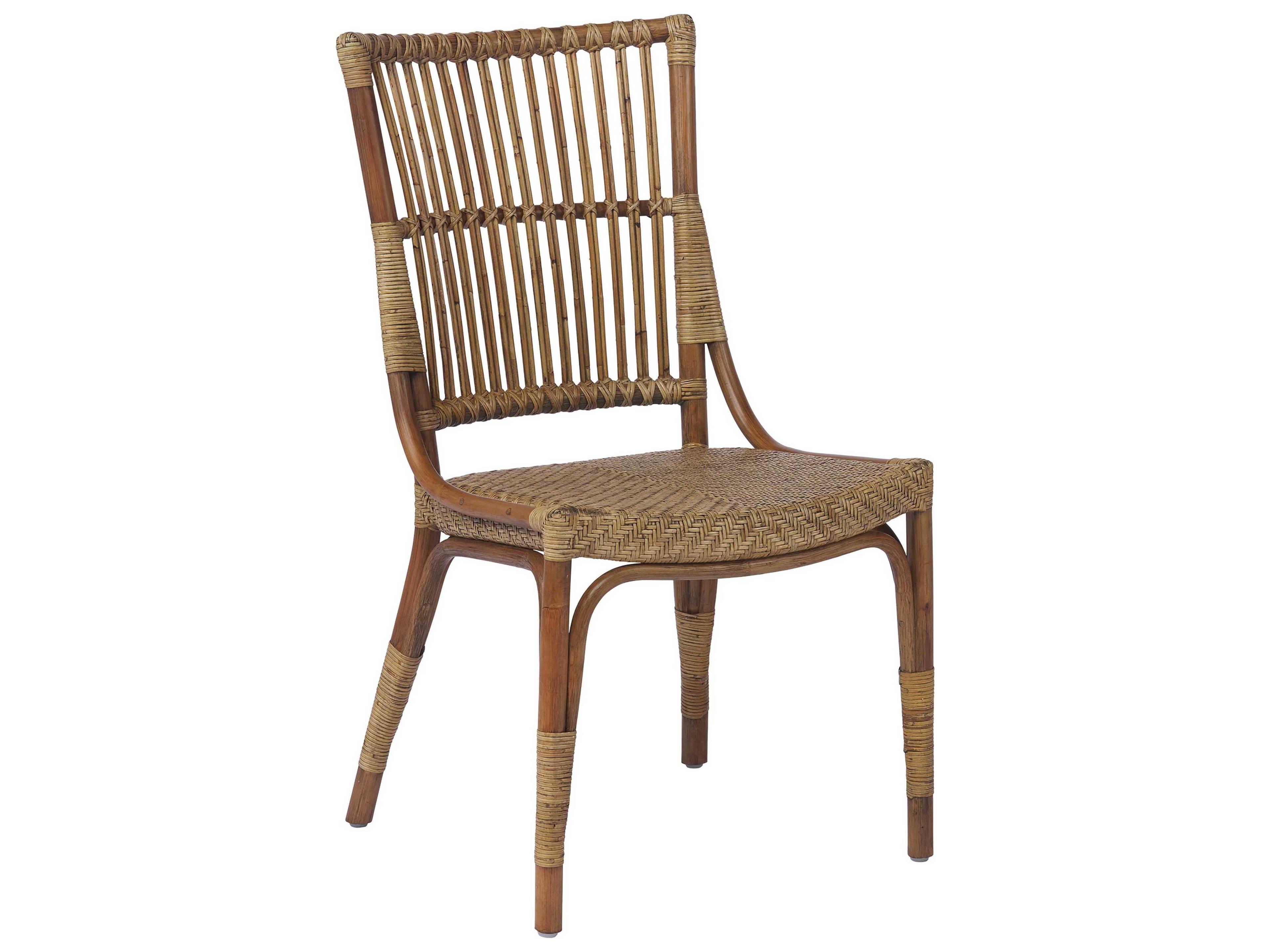 Sika Indoor Originals Piano Rattan Brown Side Dining Chair