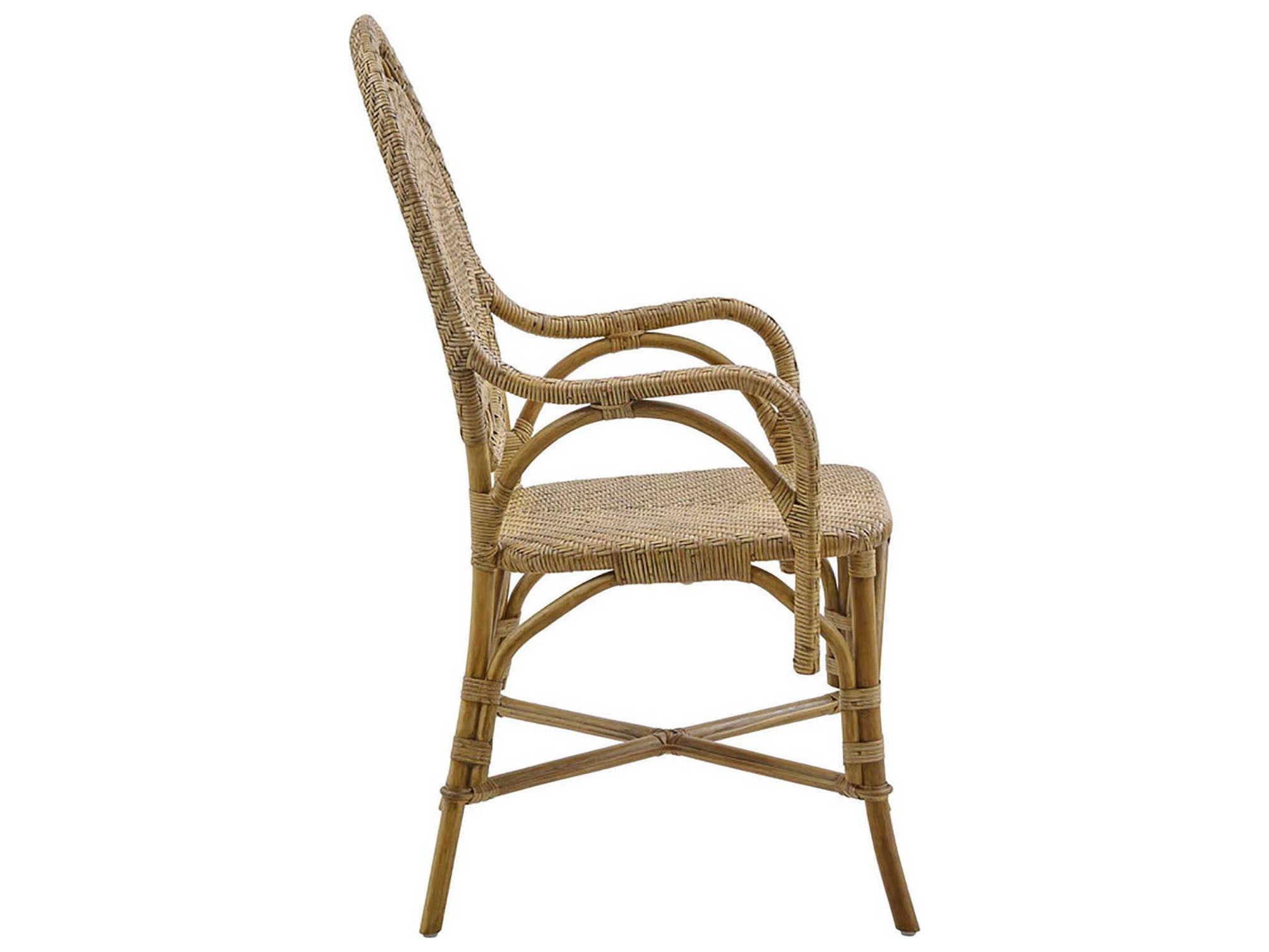 Sika Indoor Originals Romantica Rattan Brown Arm Dining Chair