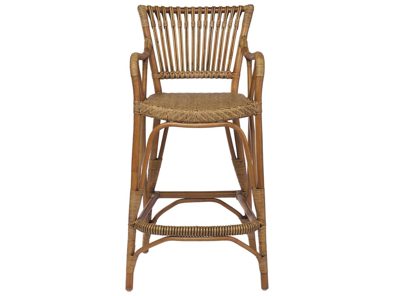 Sika Indoor Originals Blues Rattan Bar Stool