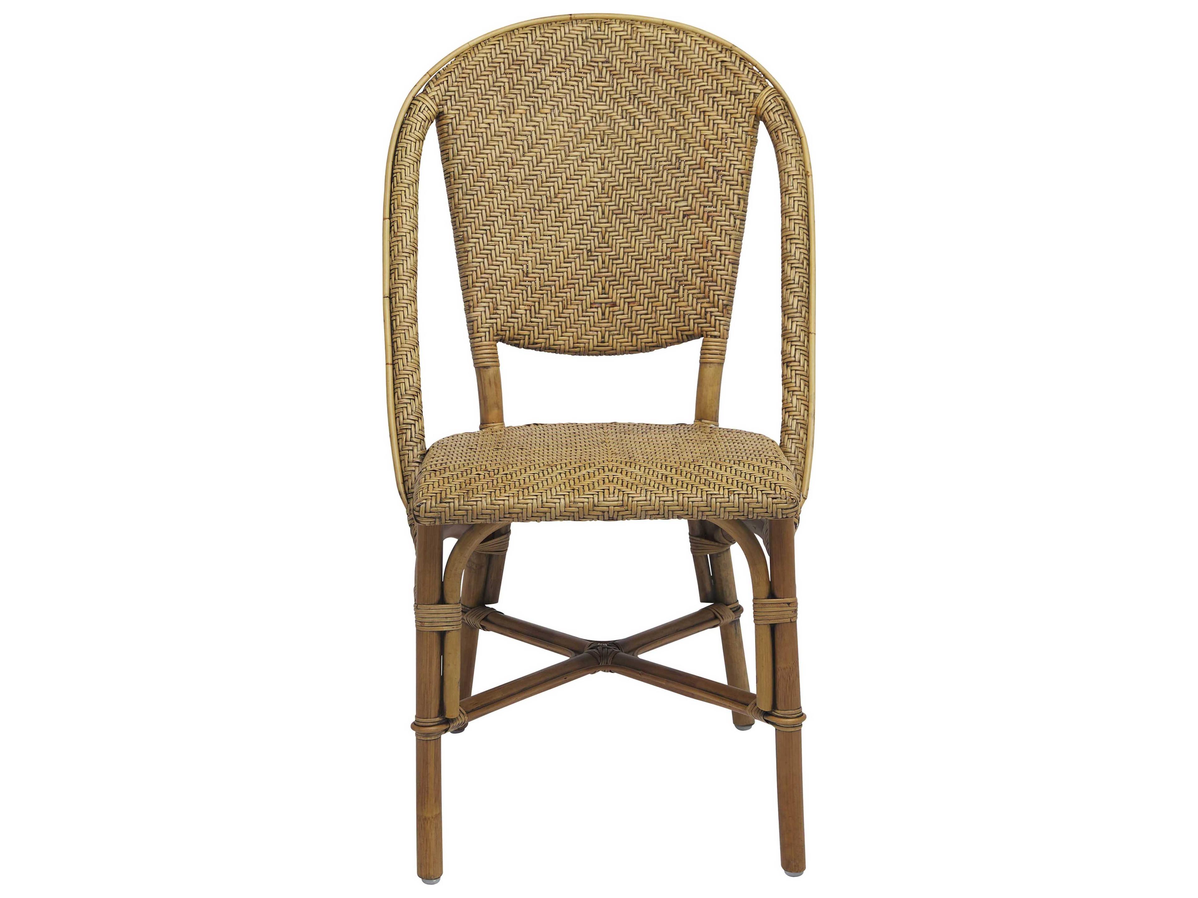 Sika Indoor Originals Alanis Rattan Brown Side Dining Chair